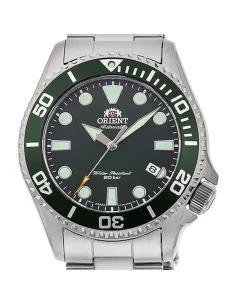 Reloj Automático Buceo Hombre Orient RA-AC0K02E dial verde cristal zafiro correa acero