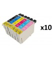 Epson T0801-T0802-T0803-T0804-T0805-T0806 pack 60 tintas compatibles