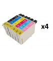 Epson T0801-T0802-T0803-T0804-T0805-T0806 pack 24 tintas compatibles