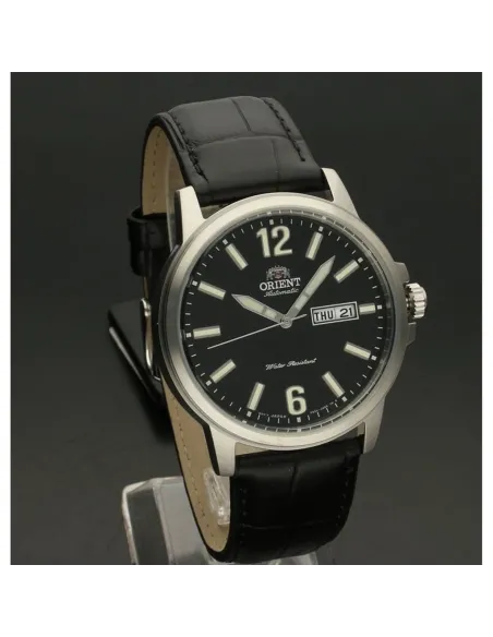 Reloj Automático Hombre Orient Commuter RA-AA0C04B dial negro correa cuero