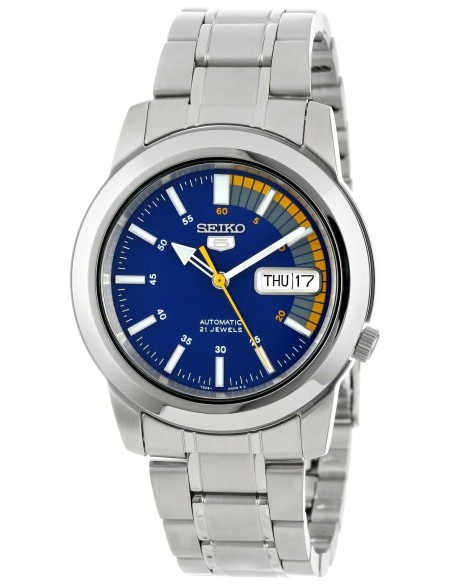 Reloj Automático Hombre Seiko 5 SNKK27K1 dial azul correa acero