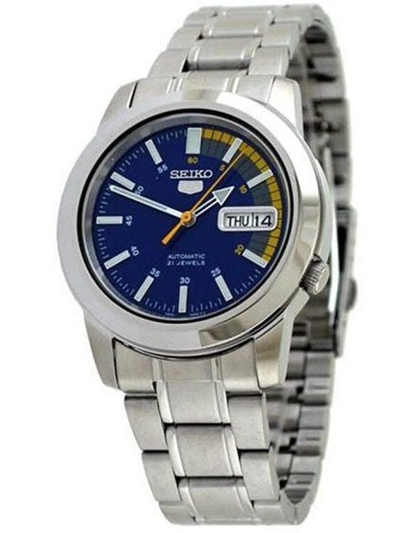 Reloj Automático Hombre Seiko 5 SNKK27K1 dial azul correa acero