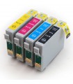 Pack 4 cartuchos tinta compatible para EPSON d120/ d78 / d92 / dx4000 / dx4050 / dx4400 / dx4450 / dx50