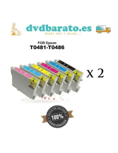 epson r200 r300 cartuchos tinta pack 12