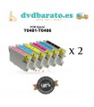 12 Tintas compatibles Epson T0481/2/3/4/5/6 r200/220/300/320/340/rx500/600/620/640 compatibles