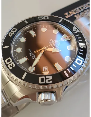 Reloj Automático Buceo Hombre Orient RA-AC0K01B cristal zafiro correa acero