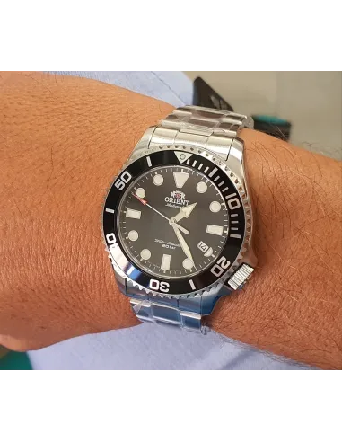 Reloj Automático Buceo Hombre Orient RA-AC0K01B cristal zafiro correa acero