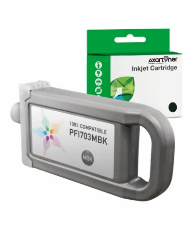 Tinta compatible Canon PFI703 / PFI303 NEGRO MATE PIGMENTADA para Canon imagePROGRAF IPF 810 / 815 / 820 / 825