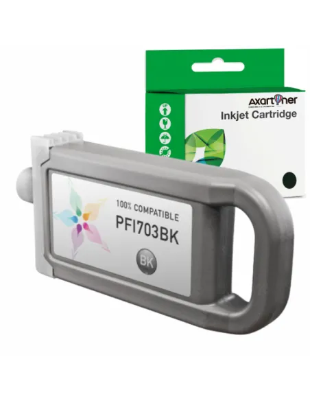 Tinta compatible Canon PFI703 / PFI303 NEGRO  PIGMENTADA para Canon imagePROGRAF IPF 810 / 815 / 820 / 825