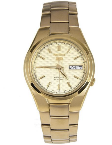 Reloj Automático Hombre Seiko 5 SNK610K1 dial dorado correa acero