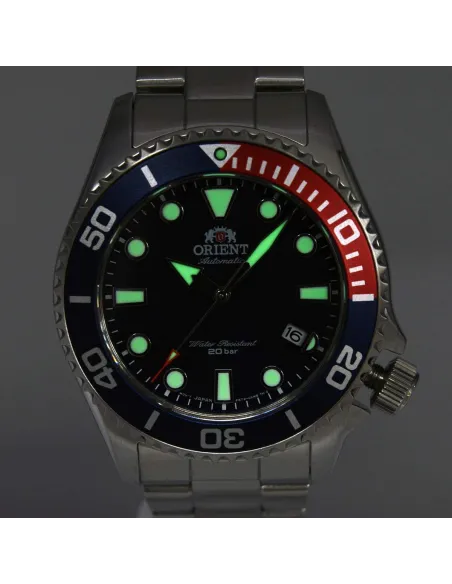 Reloj Automático Hombre Buceo Orient RA-AC0K03L "pepsi" 43.4mm correa acero