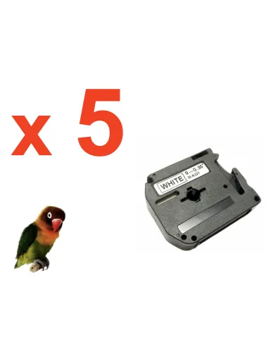 Cinta compatible No Laminada Brother MK221BZ Etiquetas