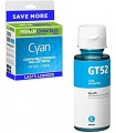 Botella de Tinta Compatible HP GT52 Cyan
