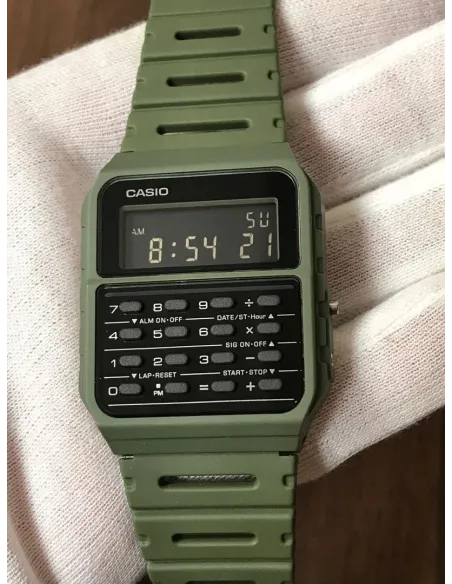 Reloj Casio Calculadora CA-53WF-3B verde