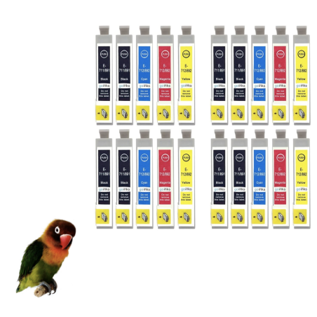 20 tintas x SX100 SX105 SX110 SX115 SX218 SX205 SX210 SX215 SX510w t0711-t0712-t0713-t0714
