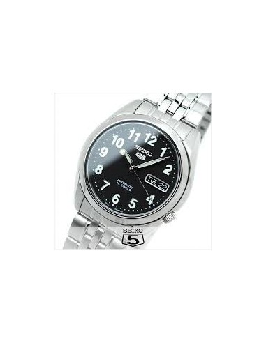 Reloj automático hombre Seiko 5 SNK381K1 correa acero dial negro