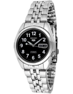 Reloj automático hombre Seiko 5 SNK381K1 correa acero dial negro