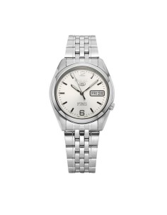 Reloj automático hombre Seiko 5 SNK385K1 dial plata correa acero
