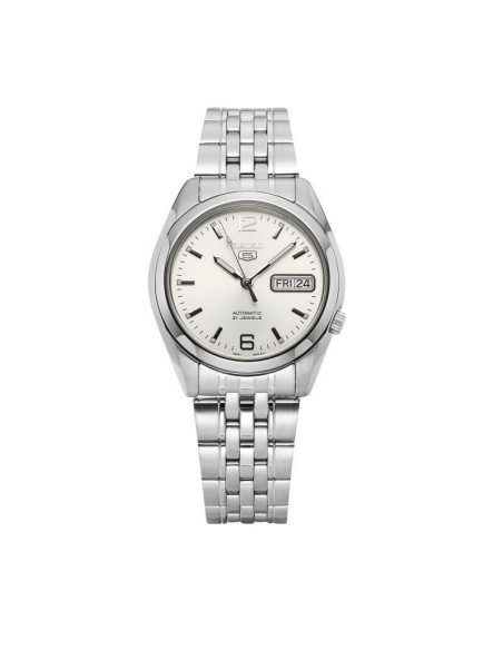Reloj automático hombre Seiko 5 SNK385K1 dial plata correa acero