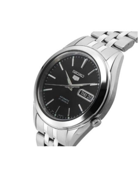 Reloj Automático hombre Seiko 5 SNKL23K1 38mm dial negro correa acero inoxidable