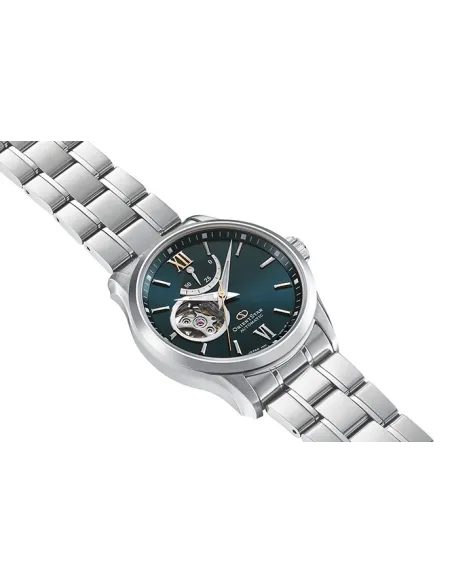 Reloj automático hombre Orient Star RE-AT0002E dial verde acero inoxidable cristal zafiro revestimiento anti-reflejos