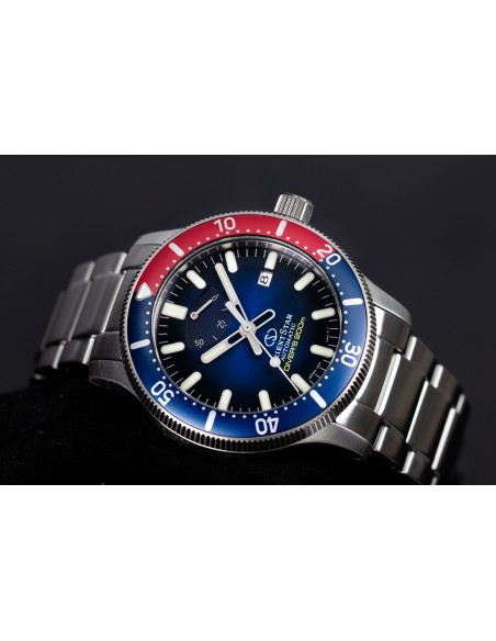 Reloj automático hombre Orient Star Sports RE-AU0306L dial azul "pepsi" correa acero cristal zafiro anti-reflejo 200m