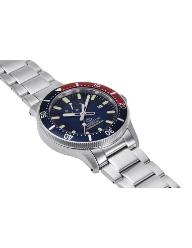 Reloj automático hombre Orient Star Sports RE-AU0306L dial azul "pepsi" correa acero cristal zafiro anti-reflejo 200m
