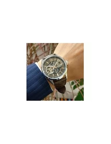 Reloj automático hombre Orient Star RE-AV0006Y 50h Power Reserve Cristal Zafiro anti-reflejo correa cuero