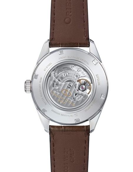 Reloj automático hombre Orient Star RE-AV0006Y 50h Power Reserve Cristal Zafiro anti-reflejo correa cuero