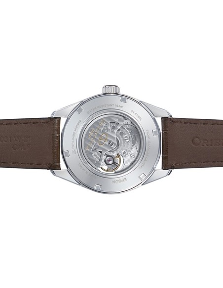 Reloj automático hombre Orient Star RE-AV0006Y 50h Power Reserve Cristal Zafiro anti-reflejo correa cuero