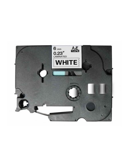 Compatible Cinta Rotuladora BROTHER TZE-211 Negro / BLANCO TZ-211