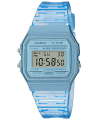 Reloj Clásico Casio F91WS-2 Azul corra resina 7 años batería alarma cronómetro