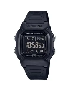 Reloj digital hombre Casio W800H-1B 10 años batería correa goma luz led