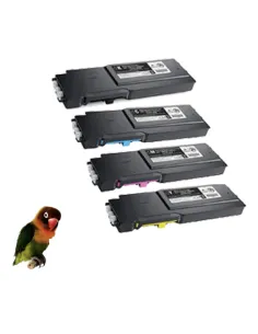 4 Toner compatibles DELL S3840 / S3845  negro cián magenta amarillo