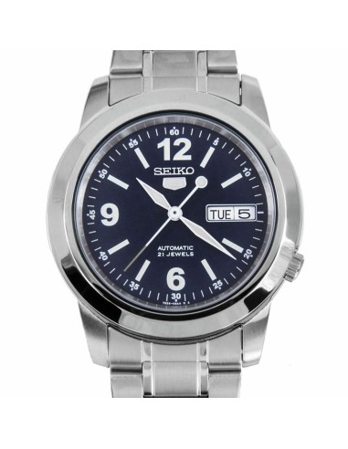 Reloj automático hombre Seiko 5 SNKE61K1 dial azul 37mm correa acero