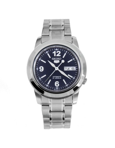 Reloj automático hombre Seiko 5 SNKE61K1 dial azul 37mm correa acero