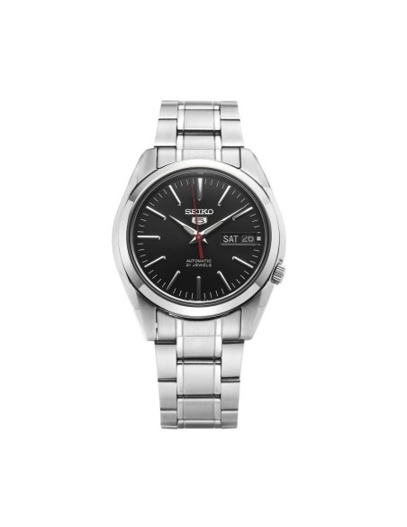 Reloj automático hombre Seiko 5 SNKL45K1 dial negro 38mm correa acero