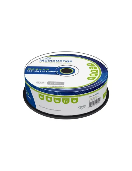 DVD-R 16X MEDIARANGE TARRINA 25 UDS