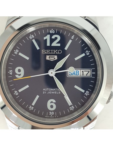 Reloj automático hombre Seiko 5 SNKE61K1 dial azul 37mm correa acero