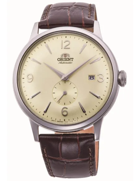 Reloj hombre automático Orient Bambino RA-AP0003S beige correa cuero