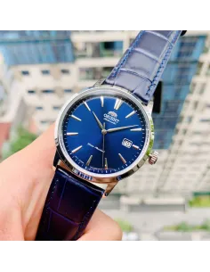 Reloj Automático hombre Orient Bambino Simphony RA-AC0F06L dial azul correa cuero 2