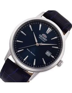 Reloj Automático hombre Orient Bambino Simphony RA-AC0F06L dial azul correa cuero