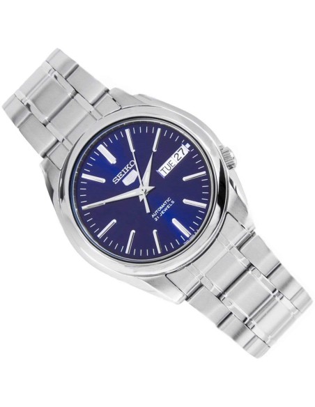 Reloj Automático hombre Seiko 5 SNKL43K1 Dial azul 37mm correa acero