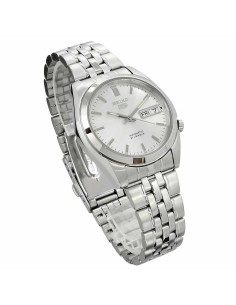 Reloj Automático hombre Seiko 5 SNK355K1 dial plata 37mm correa acero 2
