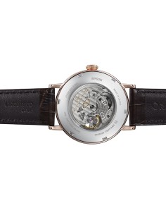 Reloj Automático hombre Orient Star RE-AV0001S oro rosa crista zafiro correa cuero Power Reserve 50H 2