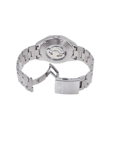 Reloj automático hombre Orient Star RE-AU0401S dial blanco bisel oro rosado Cristal Zafiro