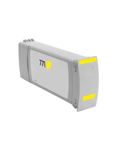 Tinta compatible para HP 771C AMARILLO  Tinta Pigmentada    B6Y10A  para DesignJet Z6200, Z6600, Z6610, Z6800, Z6810
