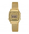 Reloj CASIO VINTAGE gold de acero la670wemy-9ef clásico digital alarma water resist correa de malla acero