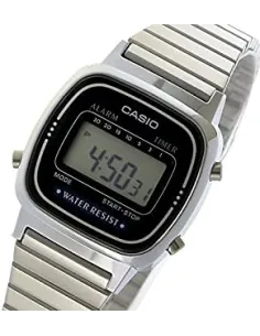 Reloj casio collection LA670WEA-1EF cronografo multifuncional - acero inoxidable - water resist 2