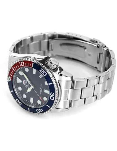 Reloj Automático Hombre Buceo Orient RA-AC0K03L "pepsi" 43.4mm correa acero